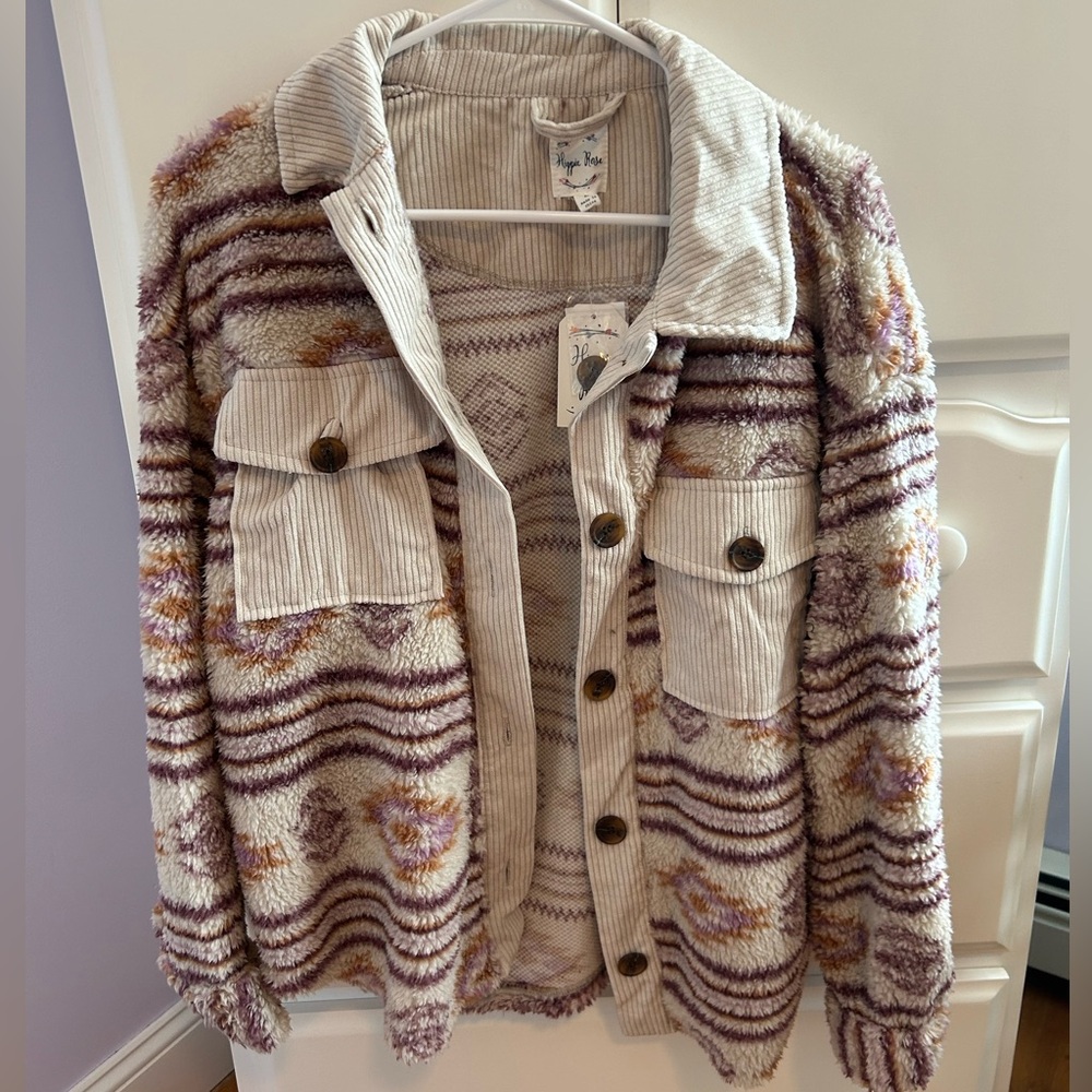 Hippie Rose Cream Knit Sweater with extra button - BRAND NEW WITH TAGS